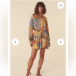 NWT Belladonna Handkerchief Mini Skirt - Kaleidoscope